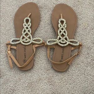 Tan sandals